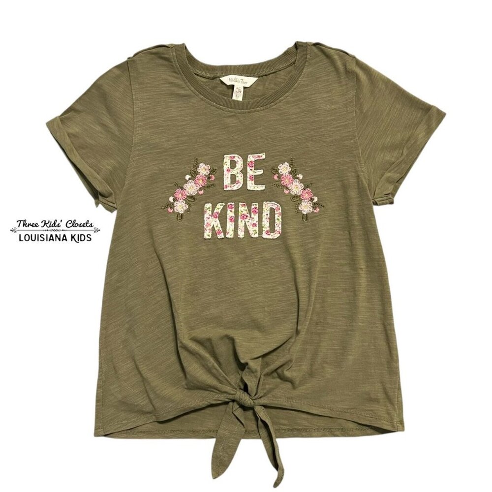 Matilda Jane 12Y or 14Y Be Kind Appliqué Knot Tee Shirt